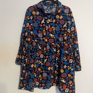 Vibrant Floral Women's blouse